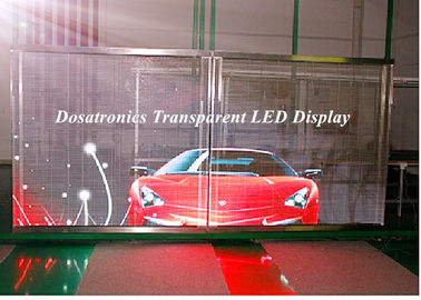 Cina P10mm Kaca Transparan LED Display LED Curtain Screen untuk Pameran pemasok