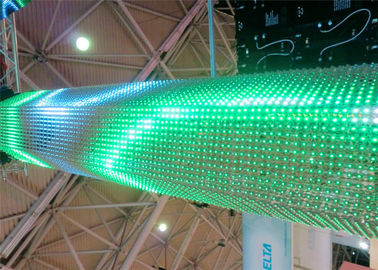 Cina Slim Curved P6 Fleksibel LED Screen LED Tirai Dinding Untuk Dekorasi Kecerahan Tinggi pemasok