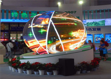 Cina Full Color Spherical LED Ball Display Screen P4mm Light Weight Dengan CE / ROHS pemasok