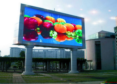 Cina Waterproof Fixed P10 Outdoor LED Advertising Billboard Untuk Perkeretaapian / Bandara pemasok