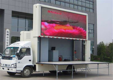Cina Outdoor Mobile Truck Mounted LED Screen P10mm untuk Iklan Komersial pemasok